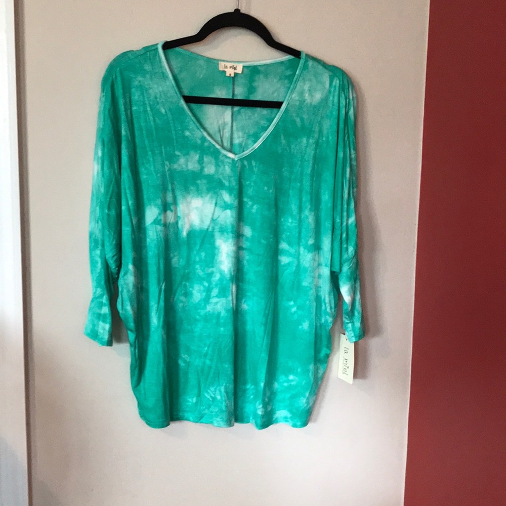 Pink Lily tie-dye blouse